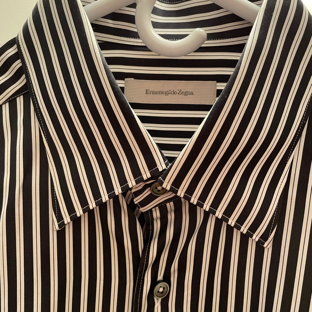 Ermenegildo Zegna stripe dress shirt - Picture 3 of 7